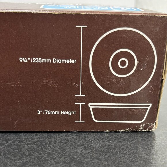 Vintage Anchor Ovenware Baking Ring For The Microwave In Box with Instructions - Picture 10 of 11